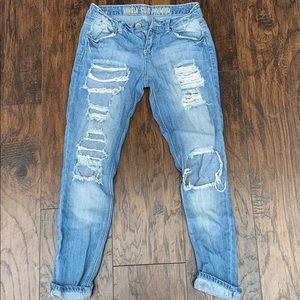 Light wash ripped jeans